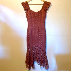 Twosisters Crochet Fitted Dress